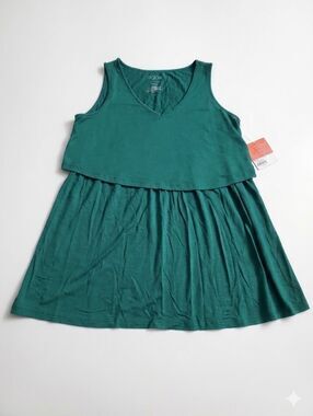 a:glow Women's Teal Maternity Nursing Top New Size M